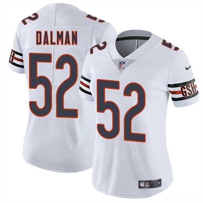 Women%27s Chicago Bears #52 Drew Dalman White 2025 Vapor Stitched Jersey Dzhi->chicago bears->NFL Jersey